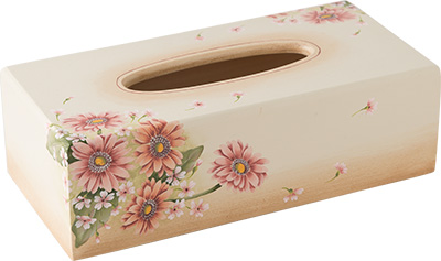 第11回ピコットパケットコンテスト入賞作品「ガーベラブーケのティッシュボックス」