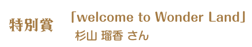 第12回ピコットパケットコンテスト特別賞作品「Welcome to Wonder Land」杉山瑠香さん