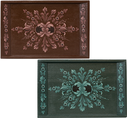 第12回ピコットパケットコンテスト特別賞作品「2色のモーニングトレイ」