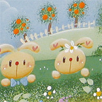 長岐沙織さん「Happy Time しゃぼん玉村へようこそ」部分