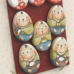 埜口智佳子さん「コロコロおひなさま」部分