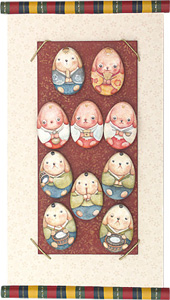 埜口智佳子さん「コロコロおひなさま」