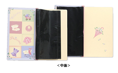 第7回ピコットパケットコンテスト特別賞・ベビー賞作品「ベビーアルバム」ピンク中面デザイン